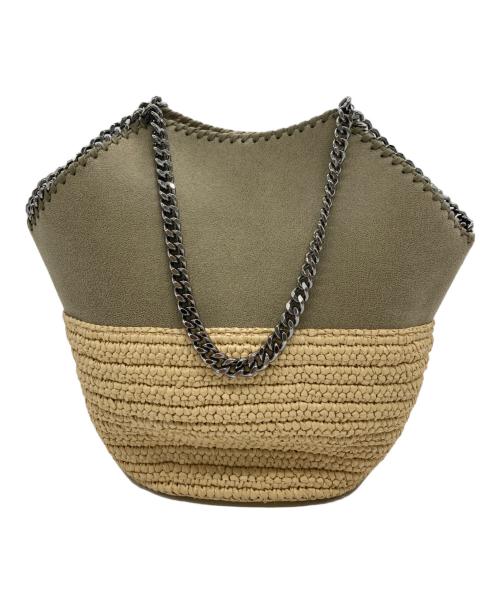 STELLA McCARTNEY（ステラマッカートニー）STELLA McCARTNEY (ステラマッカートニー) ファラベラ ラフィアミディアムトート ベージュの古着・服飾アイテム