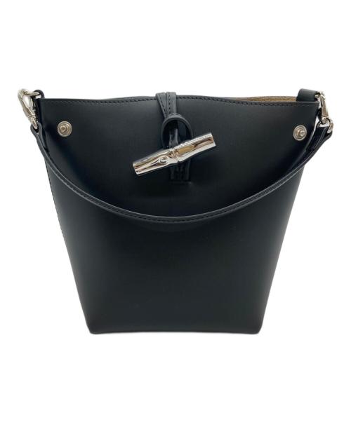 LONGCHAMP（ロンシャン）LONGCHAMP (ロンシャン) 2WAYバケットバッグ ブラックの古着・服飾アイテム
