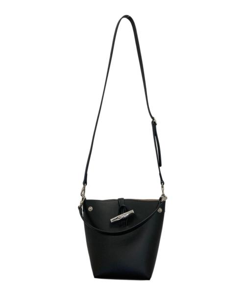 LONGCHAMP（ロンシャン）LONGCHAMP (ロンシャン) 2WAYバケットバッグ ブラックの古着・服飾アイテム