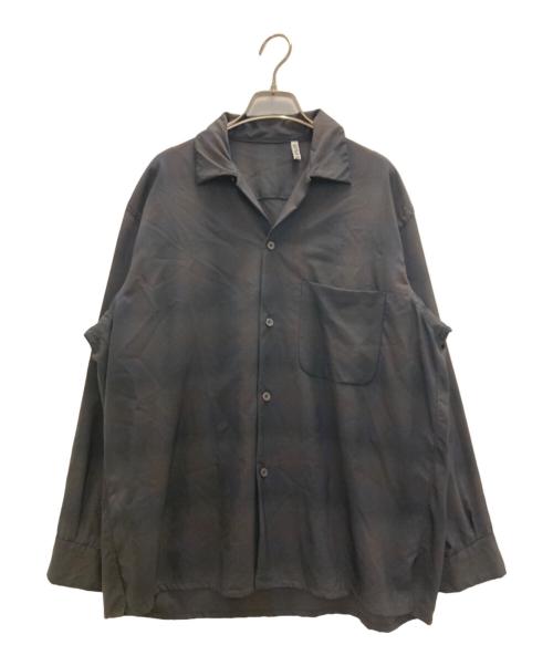 KAPTAIN SUNSHINE（キャプテンサンシャイン）KAPTAIN SUNSHINE (キャプテンサンシャイン) Open Collared Shirt ネイビー サイズ:36の古着・服飾アイテム