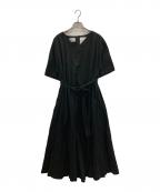 foufouフーフー）の古着「black linen dress」｜ブラック
