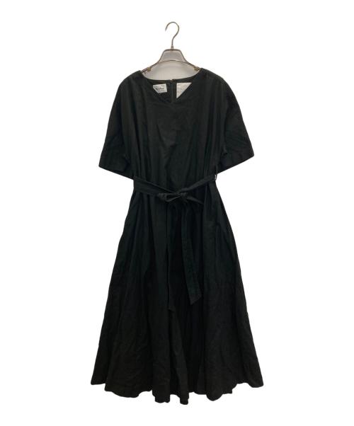 foufou（フーフー）foufou (フーフー) black linen dress ブラック サイズ:1の古着・服飾アイテム