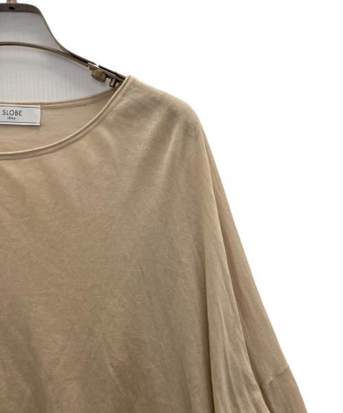 SLOBE IENA（スローブ イエナ）SLOBE IENA (スローブ イエナ) コットンシルクハーフスリーブプルオーバー ベージュ サイズ:不明の古着・服飾アイテム