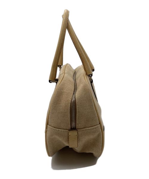 PRADA（プラダ）PRADA (プラダ) 横長トートバッグ ベージュの古着・服飾アイテム