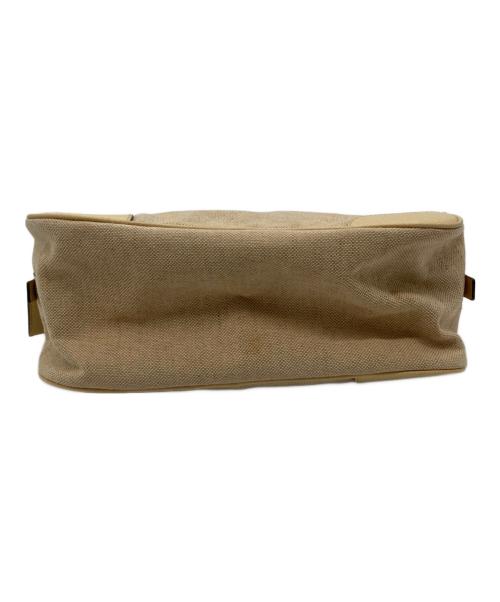 PRADA（プラダ）PRADA (プラダ) 横長トートバッグ ベージュの古着・服飾アイテム