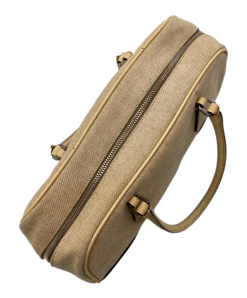 PRADA（プラダ）PRADA (プラダ) 横長トートバッグ ベージュの古着・服飾アイテム