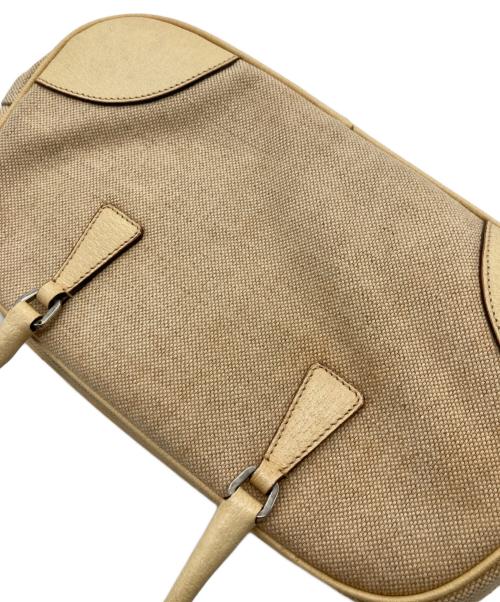 PRADA（プラダ）PRADA (プラダ) 横長トートバッグ ベージュの古着・服飾アイテム