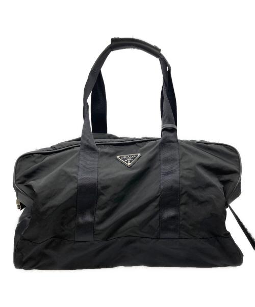 PRADA（プラダ）PRADA (プラダ) ナイロンドラムバッグ ブラックの古着・服飾アイテム