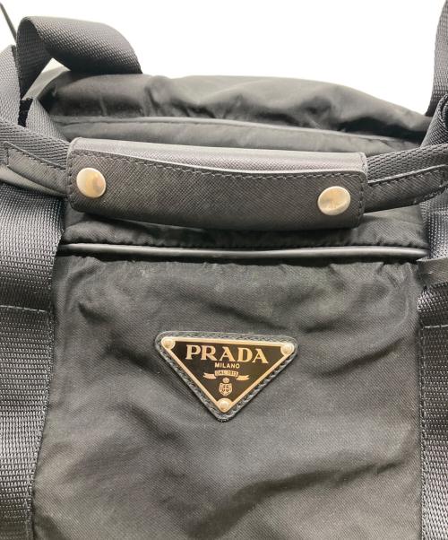 PRADA（プラダ）PRADA (プラダ) ナイロンドラムバッグ ブラックの古着・服飾アイテム