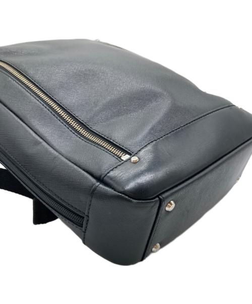 ultima tokyo（ウルティマトーキョー）ultima tokyo (ウルティマトーキョー) レザーバックパック ブラックの古着・服飾アイテム