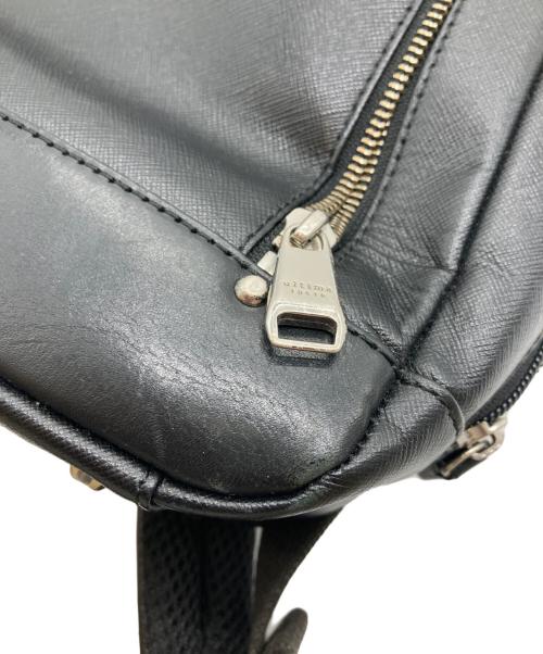 ultima tokyo（ウルティマトーキョー）ultima tokyo (ウルティマトーキョー) レザーバックパック ブラックの古着・服飾アイテム