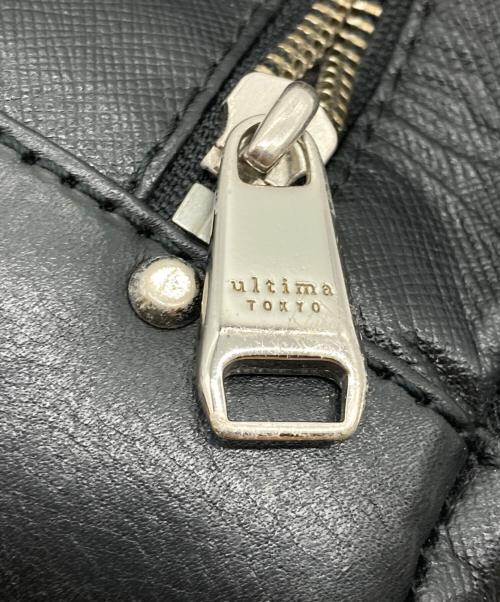 ultima tokyo（ウルティマトーキョー）ultima tokyo (ウルティマトーキョー) レザーバックパック ブラックの古着・服飾アイテム