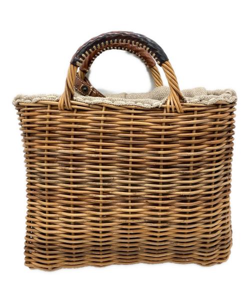 ebagos（エバゴス）ebagos (エバゴス) カゴバッグ ブラウンの古着・服飾アイテム