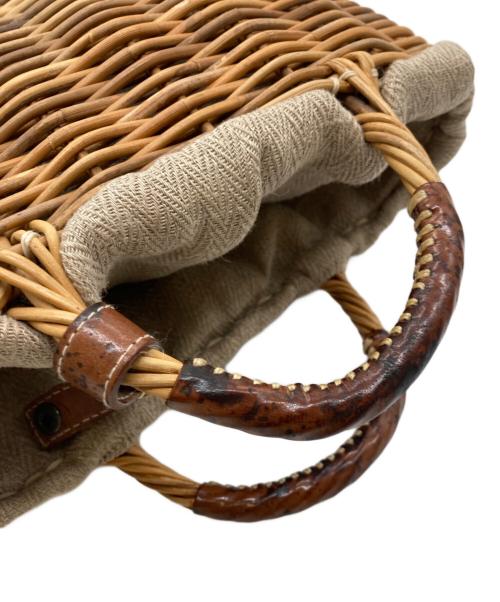 ebagos（エバゴス）ebagos (エバゴス) カゴバッグ ブラウンの古着・服飾アイテム