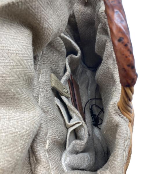 ebagos（エバゴス）ebagos (エバゴス) カゴバッグ ブラウンの古着・服飾アイテム