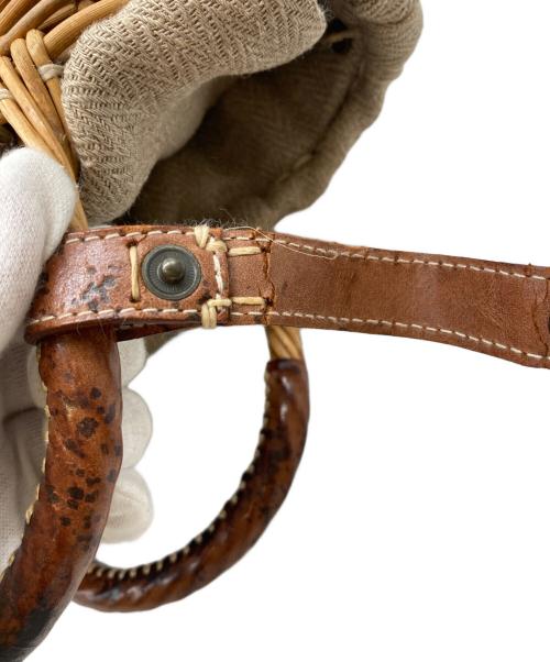 ebagos（エバゴス）ebagos (エバゴス) カゴバッグ ブラウンの古着・服飾アイテム