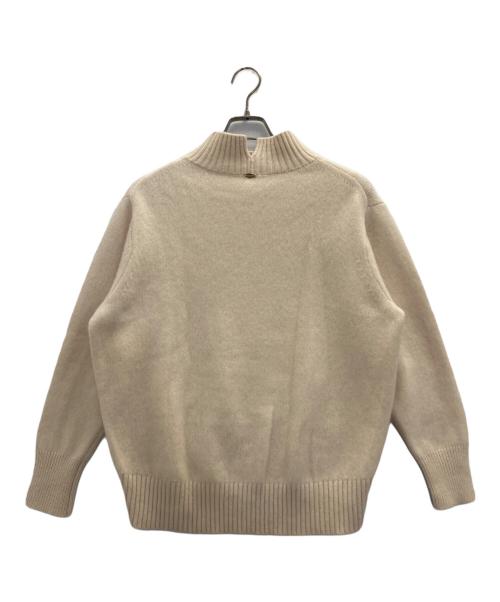 NOLLEY'S（ノーリーズ）NOLLEY'S (ノーリーズ) カシミヤ混MUSICハイネックプルオーバーニット ベージュ サイズ:38の古着・服飾アイテム