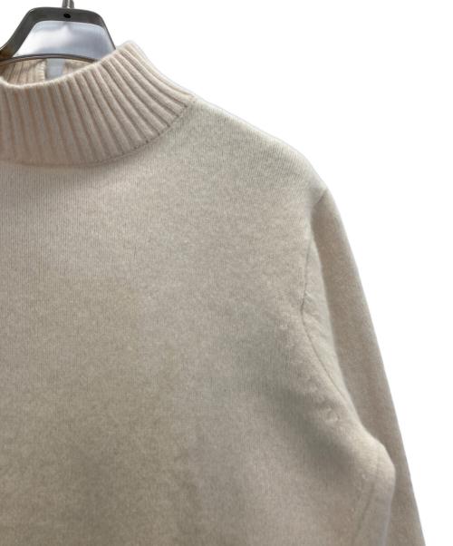 NOLLEY'S（ノーリーズ）NOLLEY'S (ノーリーズ) カシミヤ混MUSICハイネックプルオーバーニット ベージュ サイズ:38の古着・服飾アイテム