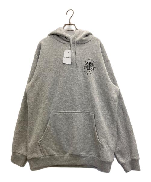 BEYOND MEDALS.（ビヨンドメダルズ）BEYOND MEDALS. (ビヨンドメダルズ) Baekkel Hoodie グレー サイズ:XLの古着・服飾アイテム