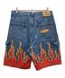 X-LARGE (エクストララージ) FLAME DENIM PAINTER SHORT PANTS インディゴ サイズ:表記無し：4000円