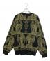 GX1000 (ジーエックス) JACQUARD CREWNECK KNIT グリーン サイズ:M：9000円
