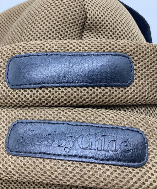 SEE BY CHLOE（シーバイクロエ）SEE BY CHLOE (シーバイクロエ) メッシュリュック ブラウンの古着・服飾アイテム