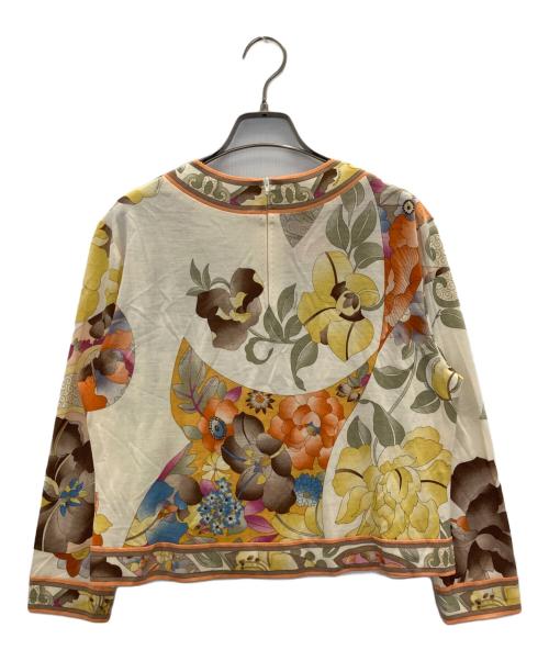 LEONARD（レオナール）LEONARD (レオナール) 総柄ブラウス アイボリー サイズ:Ⅼの古着・服飾アイテム