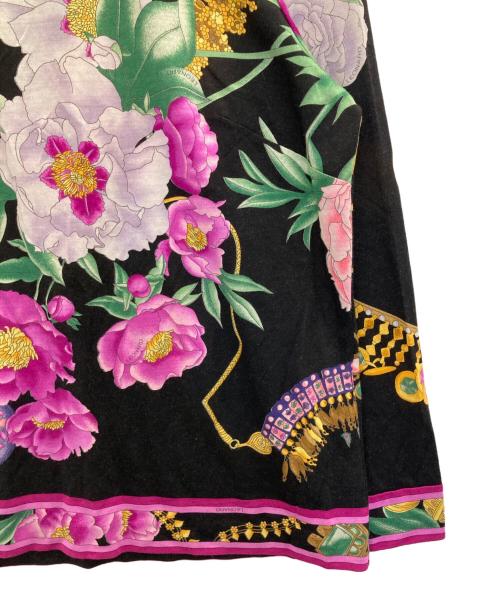 LEONARD（レオナール）LEONARD (レオナール) シルクブレンド総柄ブラウス ブラック サイズ:XLの古着・服飾アイテム