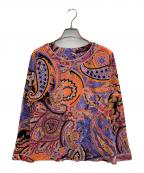 LEONARDレオナール）の古着「総柄ブラウス」｜パープル×オレンジ