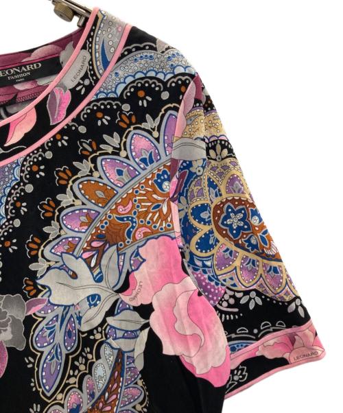 LEONARD（レオナール）LEONARD (レオナール) 総柄ブラウス ブラック サイズ:XLの古着・服飾アイテム