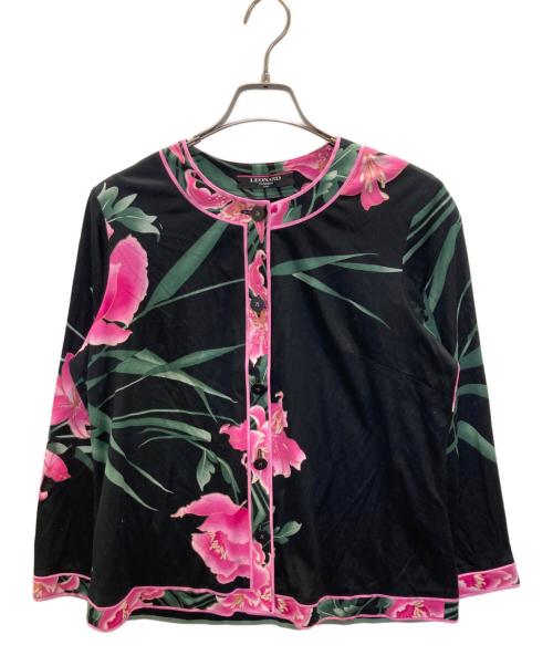 LEONARD（レオナール）LEONARD (レオナール) 花柄セットアップ ブラック サイズ:SIZE XLの古着・服飾アイテム