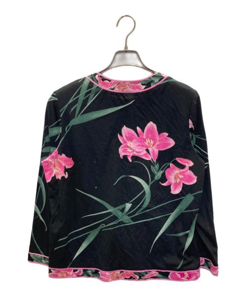 LEONARD（レオナール）LEONARD (レオナール) 花柄セットアップ ブラック サイズ:SIZE XLの古着・服飾アイテム