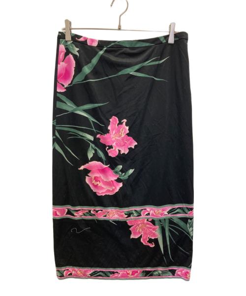 LEONARD（レオナール）LEONARD (レオナール) 花柄セットアップ ブラック サイズ:SIZE XLの古着・服飾アイテム