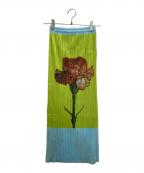 PLEATS PLEASEプリーツプリーズ）の古着「カーネーションロングプリーツスカート」｜ブルー