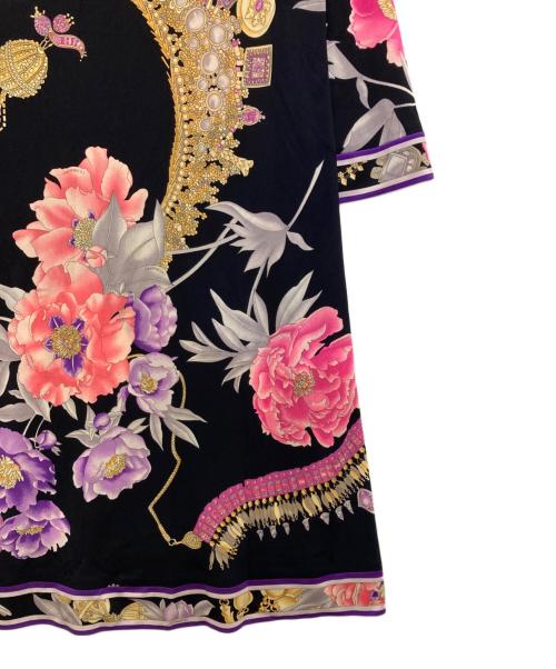 LEONARD（レオナール）LEONARD (レオナール) 花柄ワンピース ネイビー サイズ:SIZE Lの古着・服飾アイテム