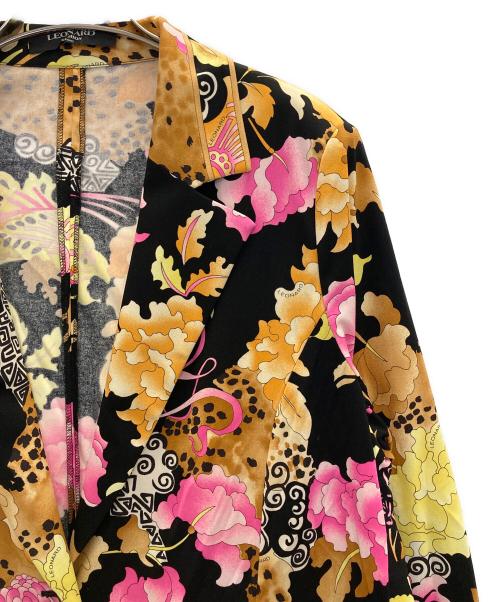 LEONARD（レオナール）LEONARD (レオナール) アンサンブルジャケット ブラック×イエロー サイズ:XLの古着・服飾アイテム