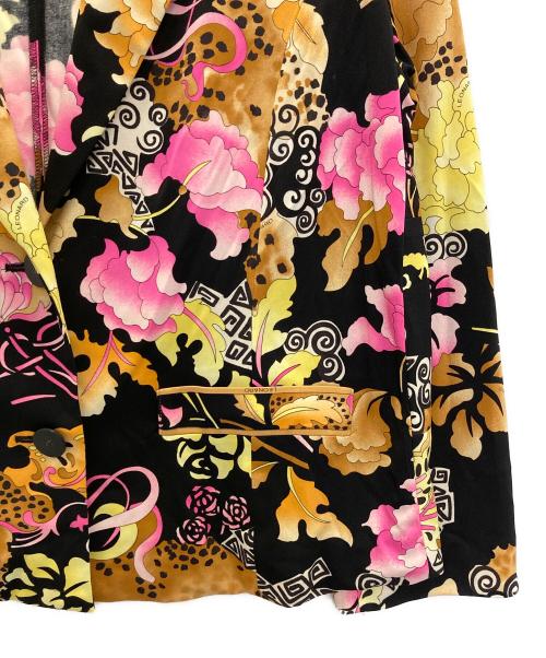 LEONARD（レオナール）LEONARD (レオナール) アンサンブルジャケット ブラック×イエロー サイズ:XLの古着・服飾アイテム