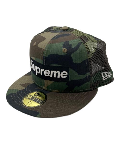 SUPREME（シュプリーム）SUPREME (シュプリーム) New Era (ニューエラ) Box Logo Mesh Back オリーブ サイズ:7　3/4の古着・服飾アイテム