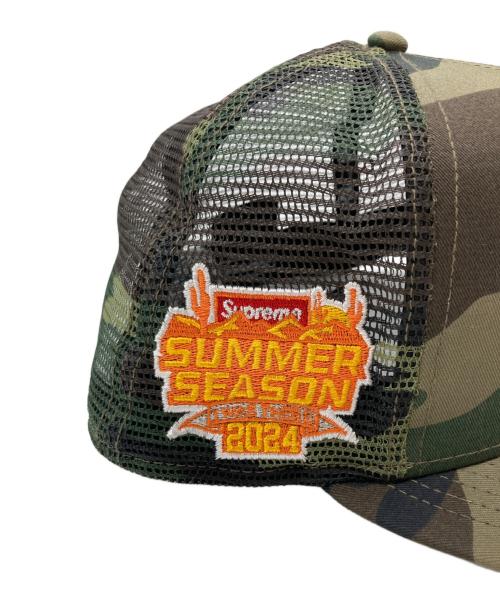 SUPREME（シュプリーム）SUPREME (シュプリーム) New Era (ニューエラ) Box Logo Mesh Back オリーブ サイズ:7　3/4の古着・服飾アイテム