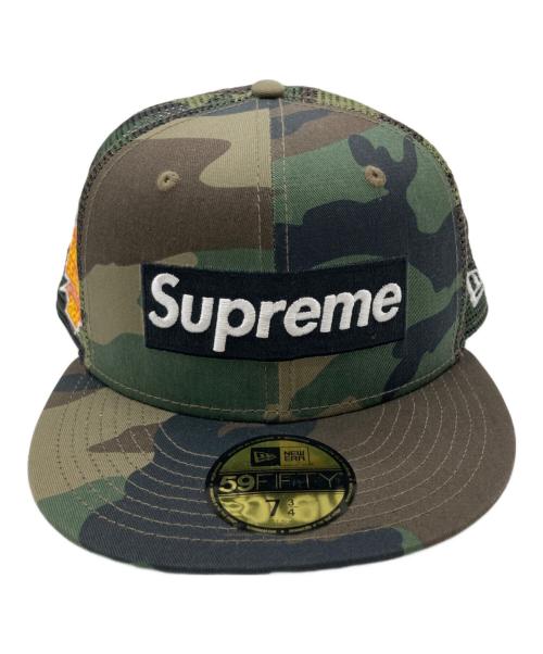 SUPREME（シュプリーム）SUPREME (シュプリーム) New Era (ニューエラ) Box Logo Mesh Back オリーブ サイズ:7　3/4の古着・服飾アイテム