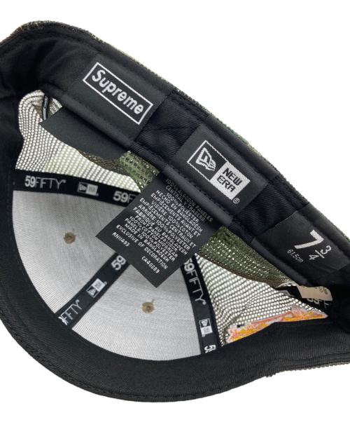SUPREME（シュプリーム）SUPREME (シュプリーム) New Era (ニューエラ) Box Logo Mesh Back オリーブ サイズ:7　3/4の古着・服飾アイテム