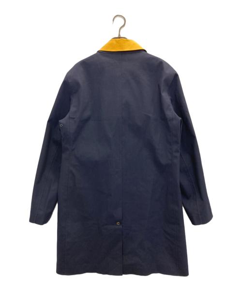 HANCOCK（ハンコック）HANCOCK (ハンコック) ゴム引きステンカラーコート ネイビー サイズ:40の古着・服飾アイテム