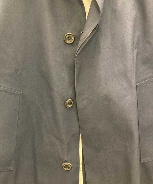 HANCOCK（ハンコック）HANCOCK (ハンコック) ゴム引きステンカラーコート ネイビー サイズ:40の古着・服飾アイテム