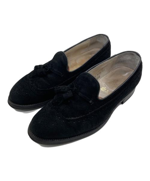 Alden（オールデン）Alden (オールデン) UNITED ARROWS (ユナイテッドアローズ) 別注スエードタッセルローファー ブラック サイズ:7の古着・服飾アイテム