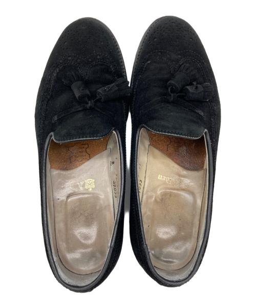 Alden（オールデン）Alden (オールデン) UNITED ARROWS (ユナイテッドアローズ) 別注スエードタッセルローファー ブラック サイズ:7の古着・服飾アイテム