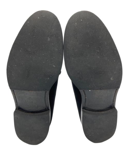 Alden（オールデン）Alden (オールデン) UNITED ARROWS (ユナイテッドアローズ) 別注スエードタッセルローファー ブラック サイズ:7の古着・服飾アイテム