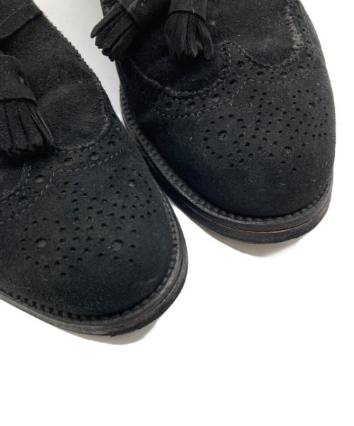 Alden（オールデン）Alden (オールデン) UNITED ARROWS (ユナイテッドアローズ) 別注スエードタッセルローファー ブラック サイズ:7の古着・服飾アイテム