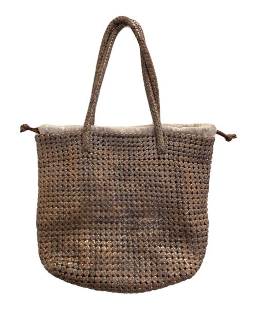 MUZICA VITA（ムジカ ヴィータ）MUZICA VITA (ムジカ ヴィータ) メッシュトートバッグ ブラウンの古着・服飾アイテム