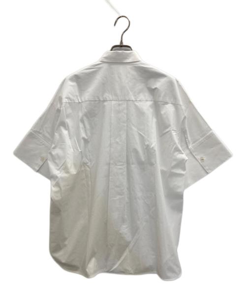 ENFOLD（エンフォルド）ENFOLD (エンフォルド) SOMELOS 5分袖 BIG SHIRT ホワイト サイズ:SIZE38の古着・服飾アイテム
