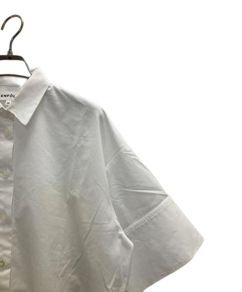 ENFOLD（エンフォルド）ENFOLD (エンフォルド) SOMELOS 5分袖 BIG SHIRT ホワイト サイズ:SIZE38の古着・服飾アイテム